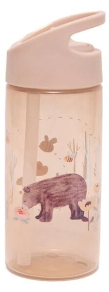Παγούρι 380ml Με Καλαμάκι Petit Monkey White Stars