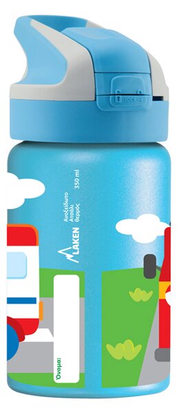 Παγούρι - Θερμός 350ml Με Καλαμάκι Laken Οχήματα