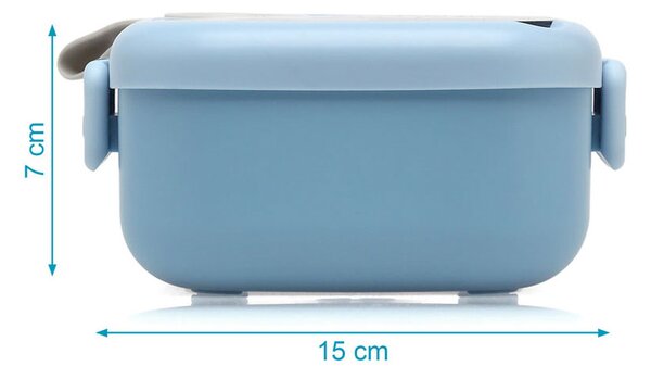 Φαγητοδοχείο & Κουτάλι (Σετ) 750ml Kiokids Blue 3536