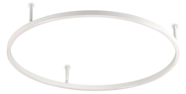 IDEAL LUX Ιδανική λάμπα οροφής LED Ideal Lux Oracle Slim Ø 70 cm, λευκή, 3.000 K, Λευκό, Σαλόνι / τραπεζαρία, Αλουμίνιο, σύγχρονο