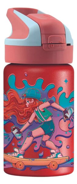 Παγούρι - Θερμός 350ml Με Καλαμάκι Laken Skate
