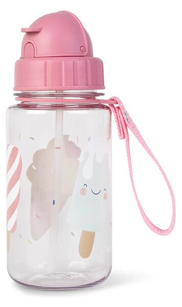 Παγούρι 400ml Με Καλαμάκι Saro Ice Creams 74006