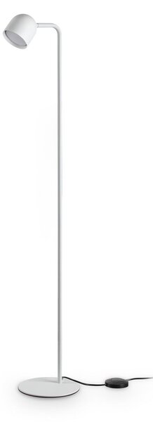 IDEAL LUX Ιδανικός φωτιστικός δαπέδου Dodo, λευκός, ύψος 118 εκ., μέταλλο,, ρυθμιζόμενος, Λευκό, Σαλόνι / τραπεζαρία, Μέταλλο, σύγχρονο