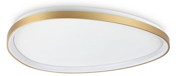 IDEAL LUX Φωτιστικό οροφής LED Gemini, ορείχαλκος, 81 εκ., 3000 K, on/off, Χρυσό / Ορείχαλκου, Σαλόνι / τραπεζαρία, Μέταλλο, σύγχρονο