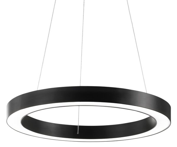 IDEAL LUX Ιδανικό φωτιστικό LED Oracle, Ø 60 cm, μαύρο, 3.000 K, Μαύρο, Σαλόνι / τραπεζαρία, Αλουμίνιο, σύγχρονο