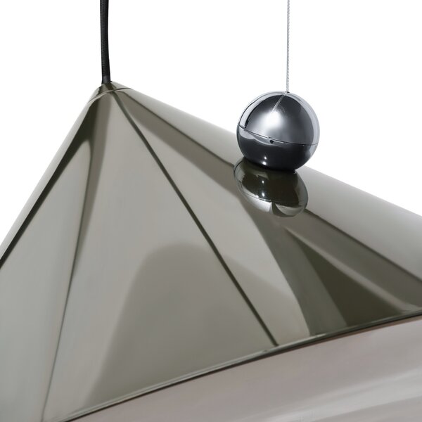 Tom Dixon LED κρεμαστό φωτιστικό Pose, πράσινο, Ø 43 cm, ατσάλι dim, ρυθμιζόμενος, Πράσινο, Σαλόνι / τραπεζαρία, Μέταλλο, σχεδιασμός