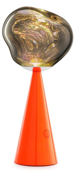 Tom Dixon LED φορητή επιτραπέζια λάμπα Melt φθοριούχο/κόκκινο ύψος 29cm IP44, ρυθμιζόμενος, Κόκκινο, Σαλόνι / τραπεζαρία, Πλαστικό, σχεδιασμός
