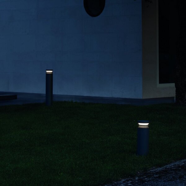 IDEAL LUX Ideal Lux LED φως διαδρόμου Boeing, ύψος 70 cm, ανθρακί, Γκρι, Μέταλλο