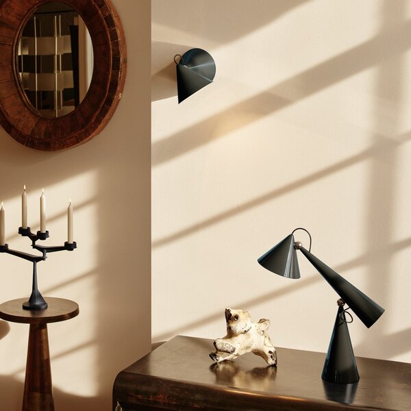 Tom Dixon LED απλίκα Pose, πράσινο, 21 cm, πλαστικό, ρυθμιζόμενος, Πράσινο, Σαλόνι / τραπεζαρία, Μέταλλο, σχεδιασμός, Στρογγυλό τοίχο