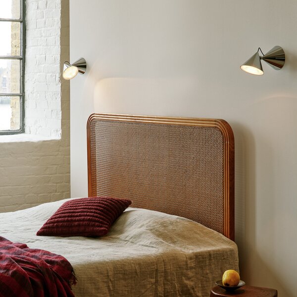 Tom Dixon LED απλίκα Pose, ασημί, 21 cm, πλαστικό, ρυθμιζόμενος, Μεταλλικό, Σαλόνι / τραπεζαρία, Μέταλλο, σχεδιασμός, Στρογγυλό τοίχο