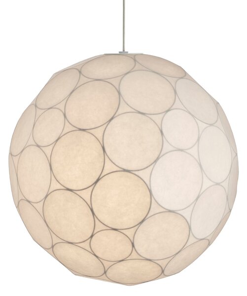 Tom Dixon Κρεμαστό φωτιστικό Soft, Ø 60 cm, λευκό, πλαστικό, E27, ρυθμιζόμενος, Λευκό, Σαλόνι / τραπεζαρία, Πλαστικό, σχεδιασμός, Σφαίρα