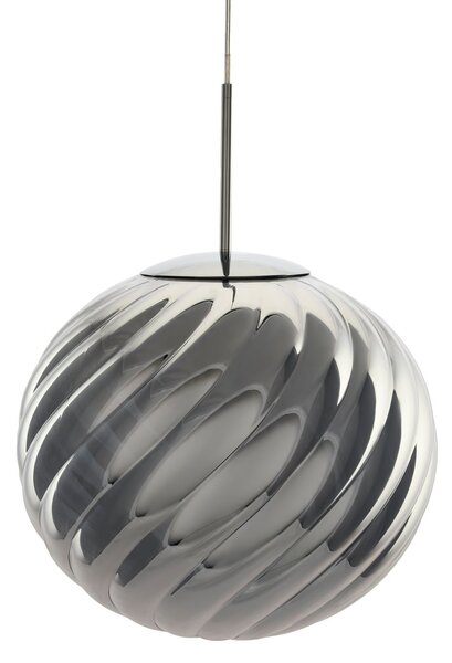 Tom Dixon LED κρεμαστό φωτιστικό Whirl, ασημί, 45 cm πλαστικό dim, ρυθμιζόμενος, Μεταλλικό, Σαλόνι / τραπεζαρία, Πλαστικό, σχεδιασμός