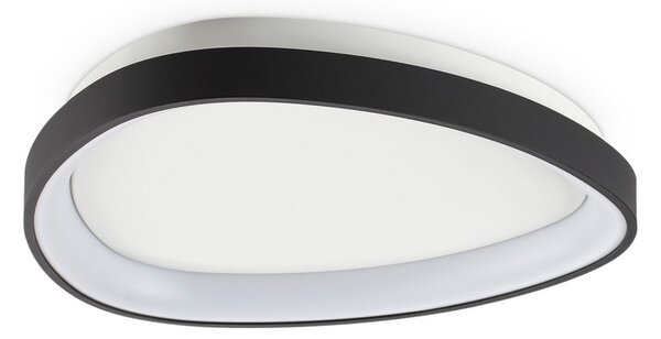 IDEAL LUX Φωτιστικό οροφής LED Gemini, μαύρο, 42 cm, 4000 K, on/off, Μαύρο, Σαλόνι / τραπεζαρία, Μέταλλο, σύγχρονο
