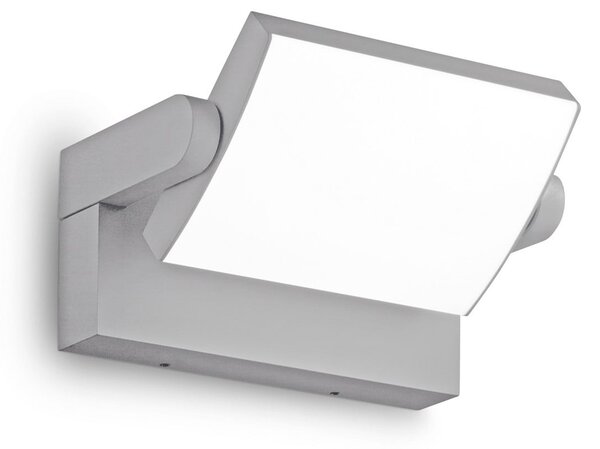IDEAL LUX Ideal Lux LED φωτιστικό εξωτερικού χώρου Swipe, γκρι, IP54, 3.000 K, Γκρι, Μέταλλο, σύγχρονο