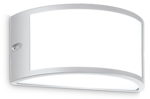 IDEAL LUX Ideal Lux Εξωτερικός φωτισμός τοίχου Rex 1, γκρι, αλουμίνιο, IP44, E27, ρυθμιζόμενος, Γκρι, Αλουμίνιο, Πρίζα τοίχου πάνω/κάτω