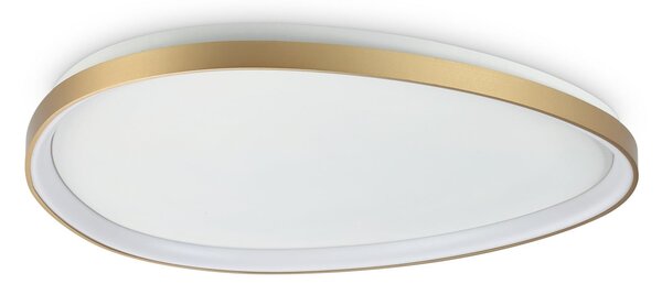 IDEAL LUX Φωτιστικό οροφής LED Gemini, ορείχαλκος, 81 εκ., 4000 K, on/off, Χρυσό / Ορείχαλκου, Σαλόνι / τραπεζαρία, Μέταλλο, σύγχρονο