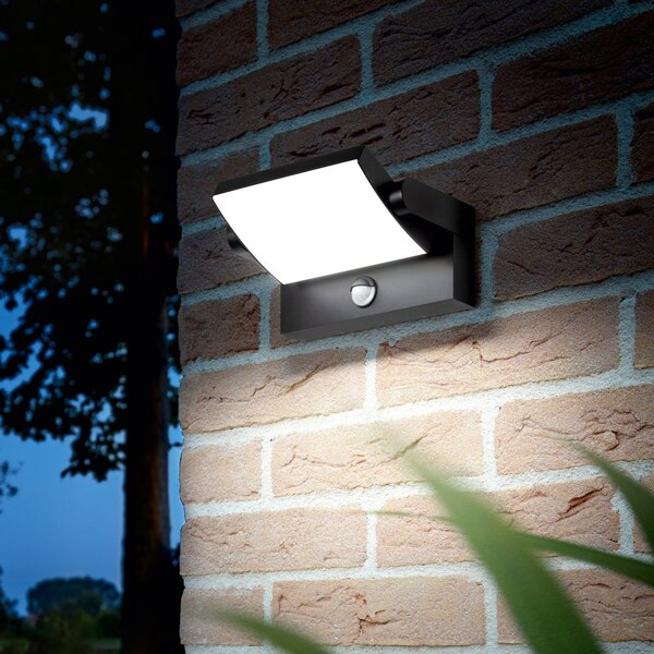 IDEAL LUX Ideal Lux LED φωτιστικό εξωτερικού χώρου Swipe Sensor, ανθρακί, IP54, Γκρι, Μέταλλο, σύγχρονο