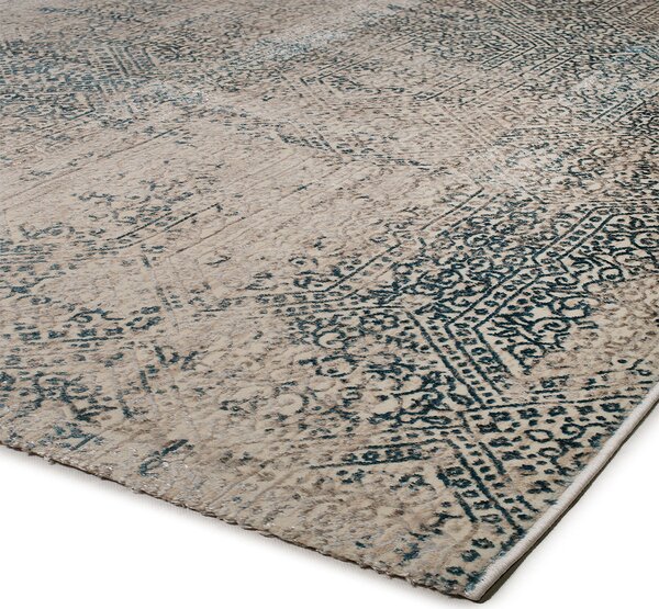 Χαλί Διαδρόμου (67x140) Βιοκαρπέτ Gossip 9186A Cream Blue