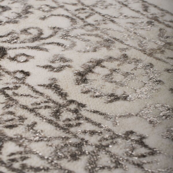 Στρογγυλό Χαλί All Season (Φ160) Βιοκαρπέτ Gossip 6185A White Vizon