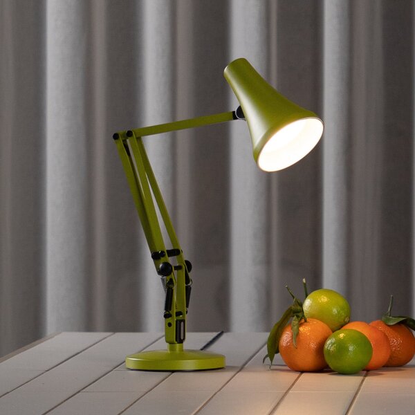 Anglepoise LED επιτραπέζια λάμπα 90 MINI VIVID, πράσινη, USB, ρυθμιζόμενος, Πράσινο, Μελέτη / Γραφείο, Μέταλλο, Βιομηχανικός σχεδιασμός, Επιτραπέζια σκιά