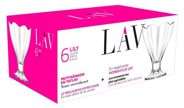 Μπολ Παγωτού (Σετ 6τμχ) Lav Lily