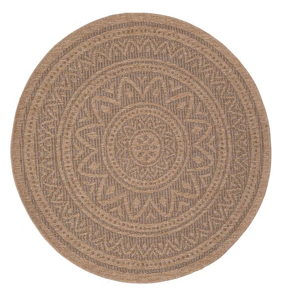 Στρογγυλό Χαλί Καλοκαιρινό (Φ200) Royal Carpet Avanos 8871 Black