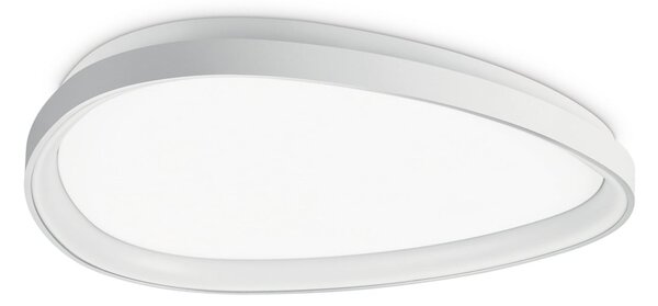 IDEAL LUX Φωτιστικό οροφής LED Gemini, λευκό, 61 εκ., 4000 K, με διακόπτη on/off, Λευκό, Σαλόνι / τραπεζαρία, Μέταλλο, σύγχρονο