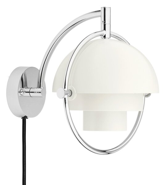 GUBI Gubi Φωτιστικό τοίχου Multi-Lite, λευκό, μέταλλο, G9, ρυθμιζόμενος, Λευκό, Σαλόνι / τραπεζαρία, Ορείχαλκος, σχεδιασμός