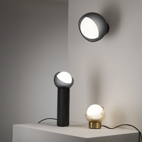 IDEAL LUX Επιτραπέζιο φωτιστικό Bloom, ορείχαλκος/κεχριμπάρι, ύψος 13 εκ., Χρυσό / Ορείχαλκου, Σαλόνι / τραπεζαρία, Μέταλλο, σύγχρονο
