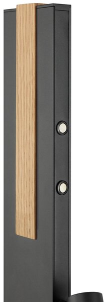 Brilliant Λάμπα δαπέδου LED Streamline, ύψος 145 cm, μαύρο, φως ανάγνωσης, ρυθμιζόμενος, Μαύρο, Σαλόνι / τραπεζαρία, Μέταλλο, σύγχρονο