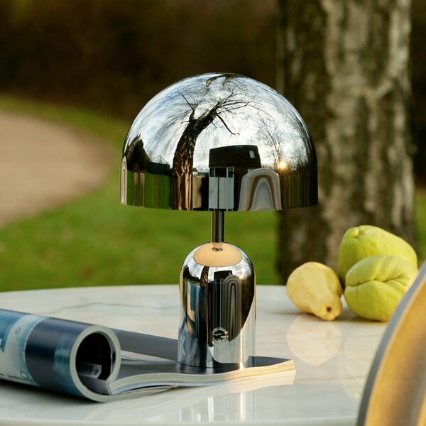 Tom Dixon LED επιτραπέζια λάμπα Beat, χρώμα αλουμινίου, ύψος 53 cm, ρυθμιζόμενος, Μεταλλικό, Σαλόνι / τραπεζαρία, Αλουμίνιο, σχεδιασμός