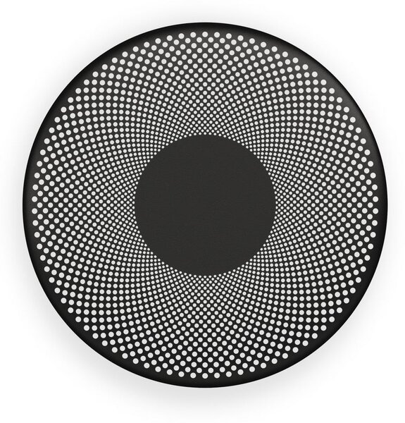 Northern LED απλίκι Glint, μαύρο ματ, ατσάλι, Ø 25 cm, ρυθμιζόμενος, Μαύρο, Σαλόνι / τραπεζαρία, Αλουμίνιο, σχεδιασμός