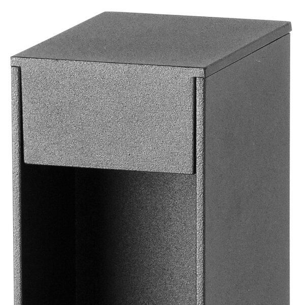 FARO BARCELONA LED φωτιστικό βάσης Cerler, ανθρακί, 60cm, μέταλλο, IP65, CCT, Γκρι, Αλουμίνιο, σύγχρονο