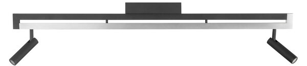 Brilliant LED σποτ οροφής Pulse, μαύρο, 100 cm, μέταλλο, ρυθμιζόμενος, Μαύρο, Σαλόνι / τραπεζαρία, Μέταλλο, σύγχρονο