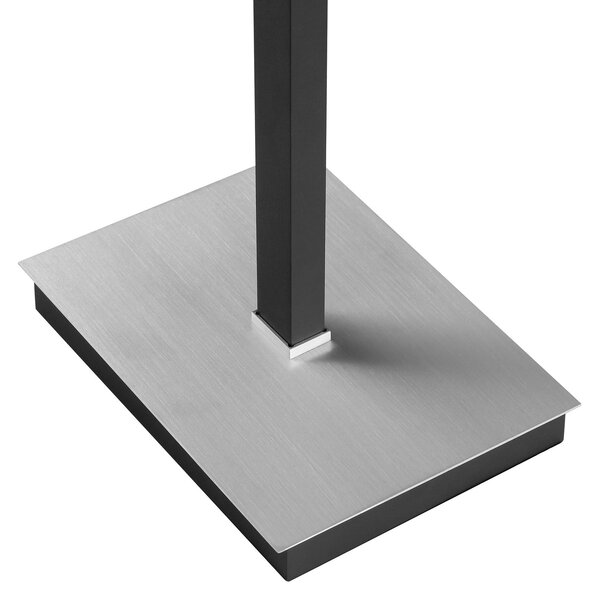 Brilliant Λάμπα LED Pulse, μαύρη, ύψος 150 cm, μέταλλο, φως ανάγνωσης, ρυθμιζόμενος, Μαύρο, Σαλόνι / τραπεζαρία, Μέταλλο, σύγχρονο
