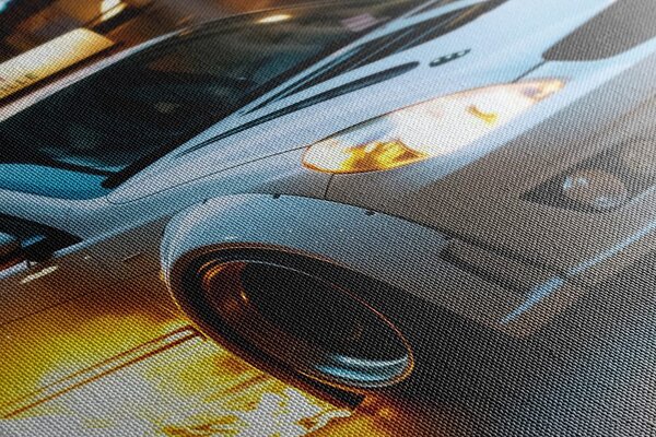 Πίνακας σε καμβά ταξί Peugeot