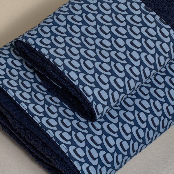 Πετσέτα Χεριών (30x50) White Fabric Hats Blue 600gsm