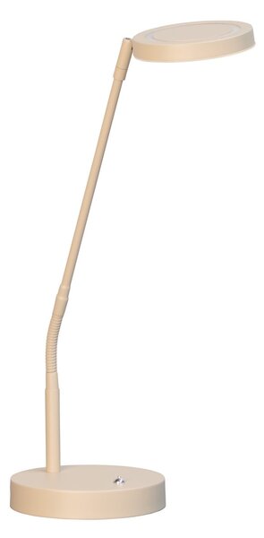 FISCHER & HONSEL Λάμπα LED επιτραπέζια Sorento, ύψος 48 cm, χρώμα άμμου, μέταλλο, CCT, ρυθμιζόμενος, Μπεζ, Σαλόνι / τραπεζαρία, Μέταλλο, σύγχρονο