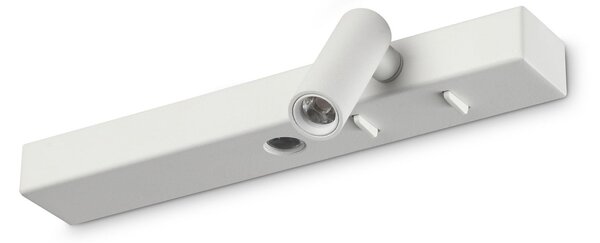 IDEAL LUX Ideal Lux LED απλίκι Bonne Nuit 2, λευκό, 22 cm, μέταλλο, Λευκό, Σαλόνι / τραπεζαρία, Μέταλλο, σύγχρονο
