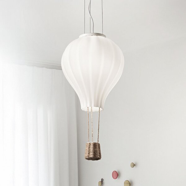 IDEAL LUX Ιδανική πολυέλαιος Lux Dream Big, λευκό, γυαλί οπαλίνα, Ø 42 cm, Λευκό, Σαλόνι / τραπεζαρία, Γυαλί, σύγχρονο