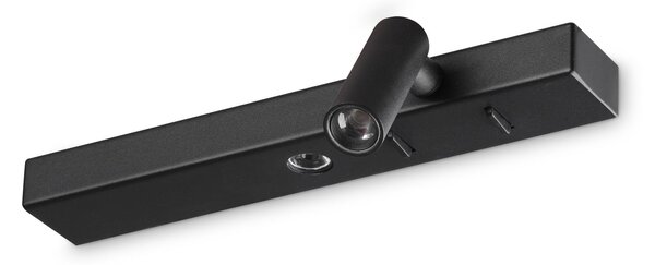 IDEAL LUX Ideal Lux LED απλίκι Bonne Nuit 2, μαύρο, πλάτος 22 cm, Μαύρο, Σαλόνι / τραπεζαρία, Μέταλλο, σύγχρονο