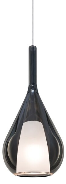 IDEAL LUX Ideal Lux Κρεμαστή λάμπα Kalique 3, καπνιστό γκρι, Ø 18 cm, ρυθμιζόμενος, Γκρι, Σαλόνι / τραπεζαρία, Πλαστικό, σύγχρονο