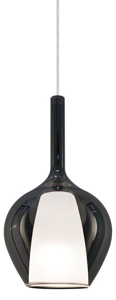 IDEAL LUX Ideal Lux Κρεμαστή λάμπα Kalique 1, καπνιστό γκρι, Ø 18 cm, ρυθμιζόμενος, Γκρι, Σαλόνι / τραπεζαρία, Πλαστικό, σύγχρονο