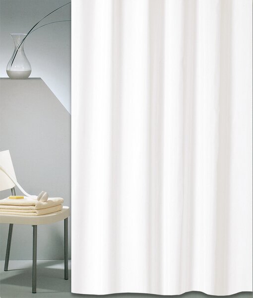 Κουρτίνα Μπάνιου (180x180) Με Κρίκους San Lorentzo Solid White