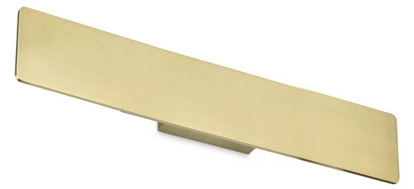 IDEAL LUX Ideal Lux LED απλίκι τοίχου Zig Zap, πλάτος 53 cm, χρώμα ορείχαλκου, Χρυσό / Ορείχαλκου, Σαλόνι / τραπεζαρία, Αλουμίνιο, σύγχρονο