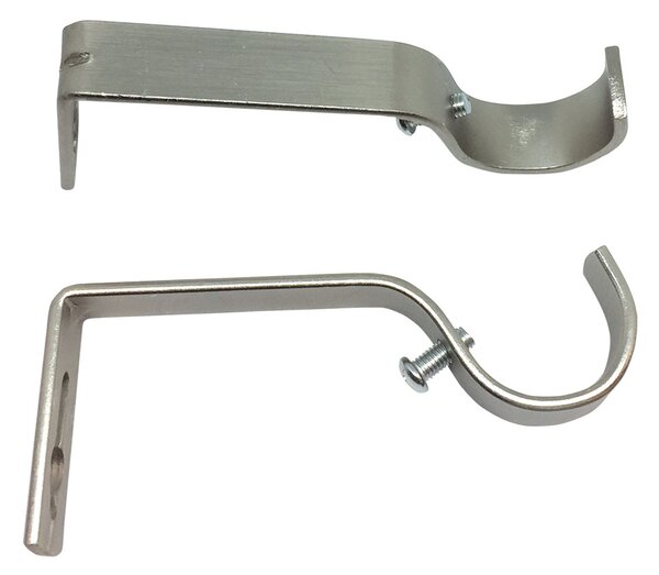 Βάσεις Ανοιχτού Τύπου Μονές (Σετ 2τμχ) Grace Brushed Chrome 550285