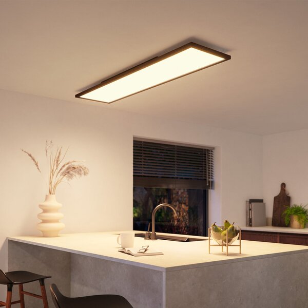 Philips Hue Panel White Ambiance Aurelle 120 x 30 cm μαύρο, ρυθμιζόμενος, Μαύρο, Μελέτη / Γραφείο, Μέταλλο, σύγχρονο