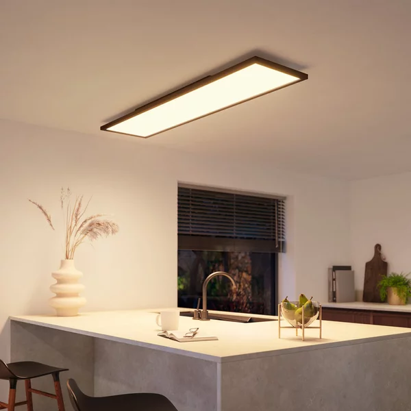 Philips Hue Panel White Ambiance Aurelle 120 x 30 cm μαύρο, ρυθμιζόμενος, Μαύρο, Μελέτη / Γραφείο, Μέταλλο, σύγχρονο