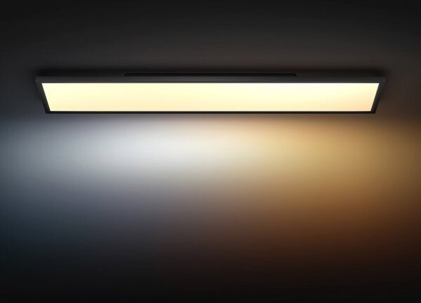 Philips Hue Panel White Ambiance Aurelle 120 x 30 cm μαύρο, ρυθμιζόμενος, Μαύρο, Μελέτη / Γραφείο, Μέταλλο, σύγχρονο