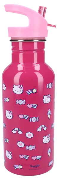 Παγούρι 500ml Με Καλαμάκι Vado Bags Hello Kitty Take A Sip